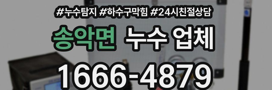 송악면 누수 업체