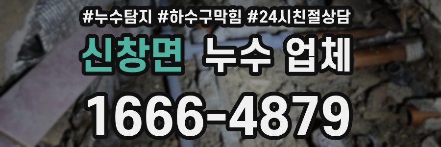신창면 누수 업체