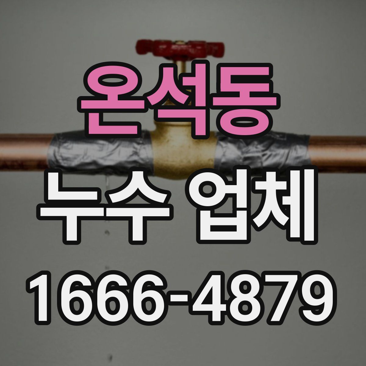 온석동 누수 업체