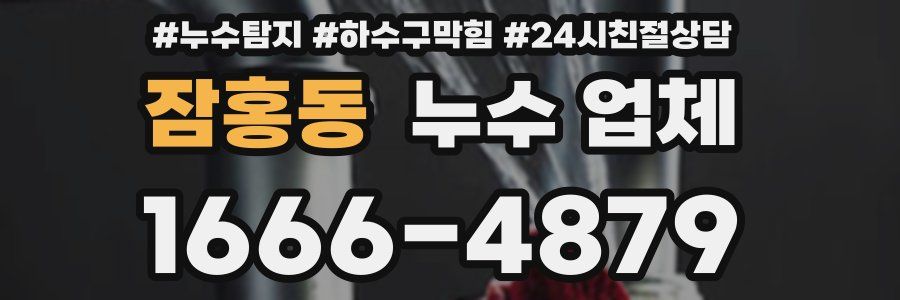 잠홍동 누수 업체