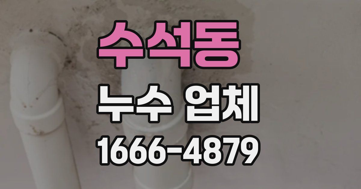 수석동 누수 업체