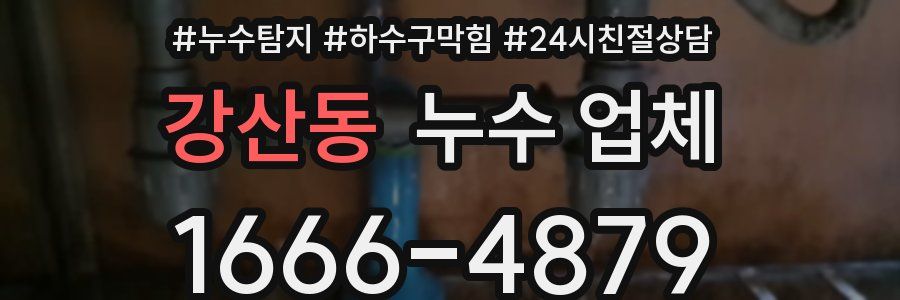 강산동 누수 업체