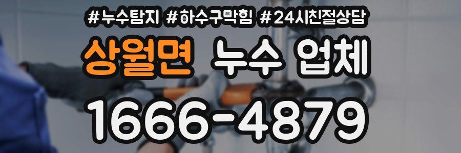 상월면 누수 업체