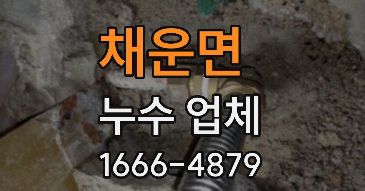 채운면 누수 업체