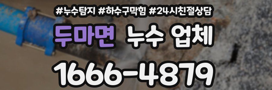 두마면 누수 업체