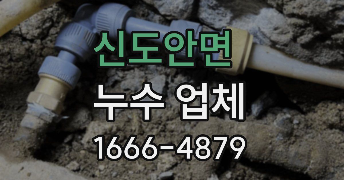 신도안면 누수 업체