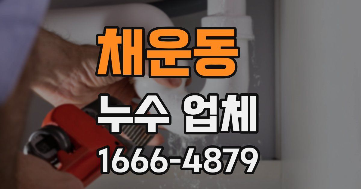 채운동 누수 업체