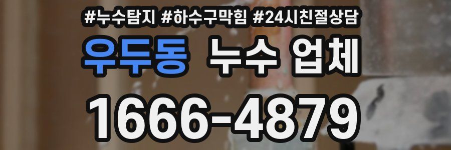 우두동 누수 업체