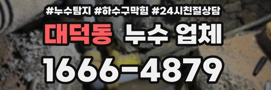 대덕동 누수 업체
