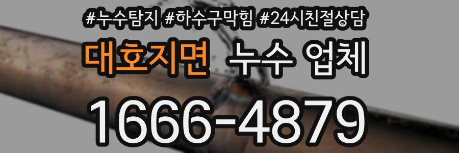 대호지면 누수 업체