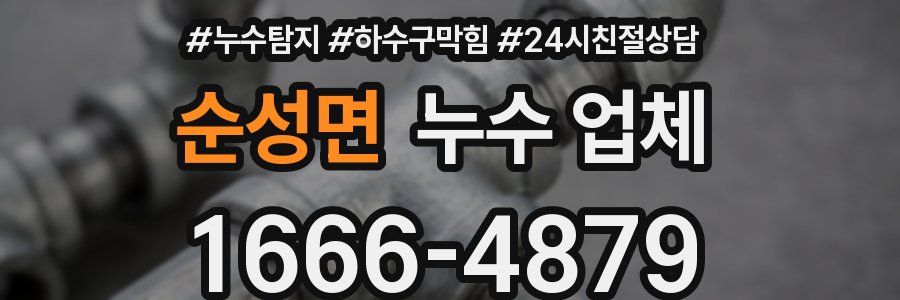 순성면 누수 업체