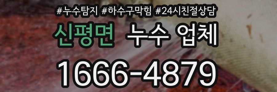 신평면 누수 업체