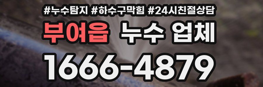 부여읍 누수 업체