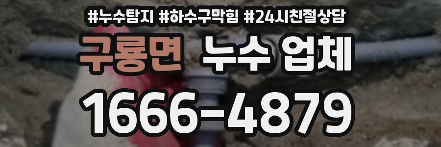 구룡면 누수 업체