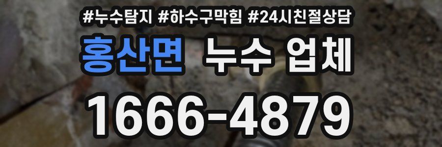 홍산면 누수 업체