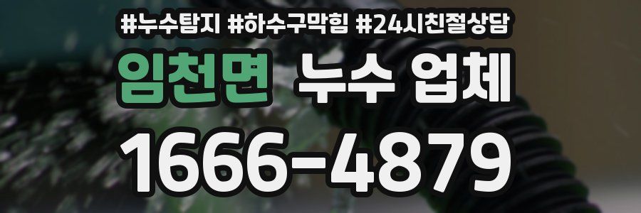 임천면 누수 업체