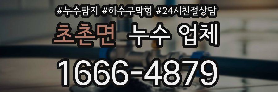 초촌면 누수 업체