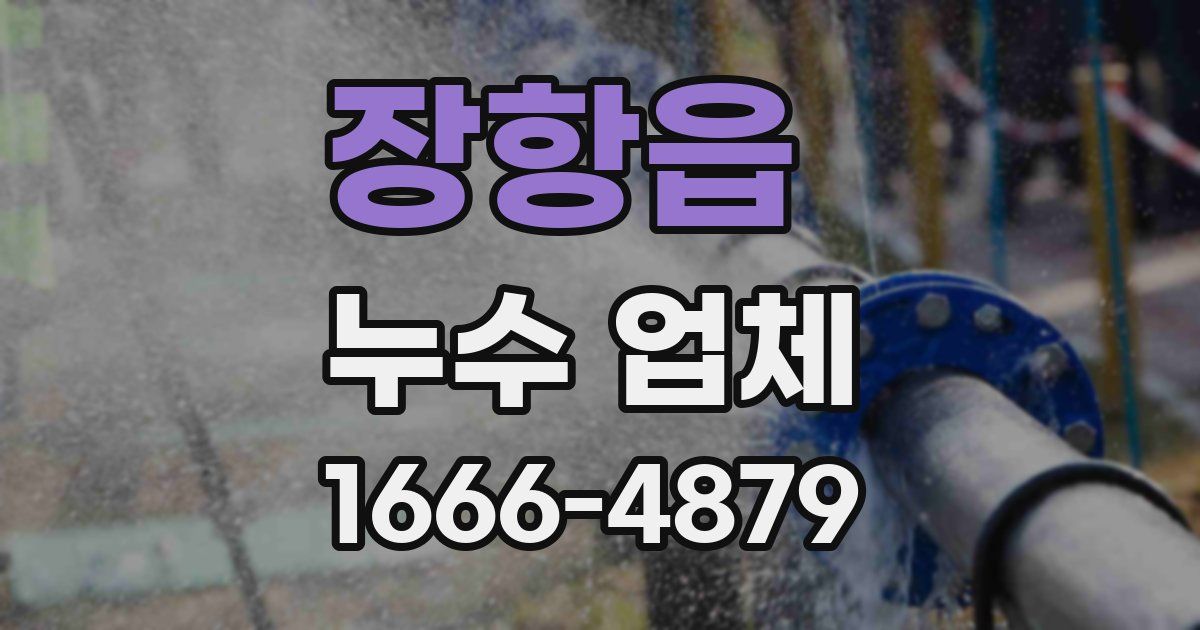 장항읍 누수 업체
