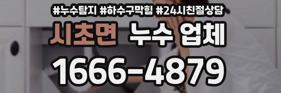 시초면 누수 업체
