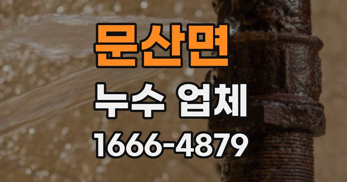 문산면 누수 업체