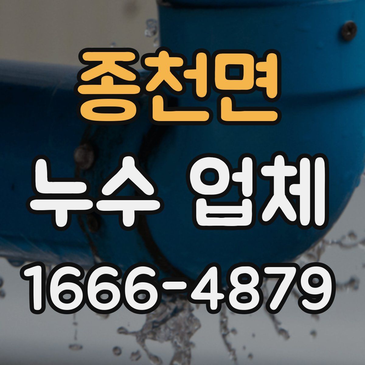 종천면 누수 업체