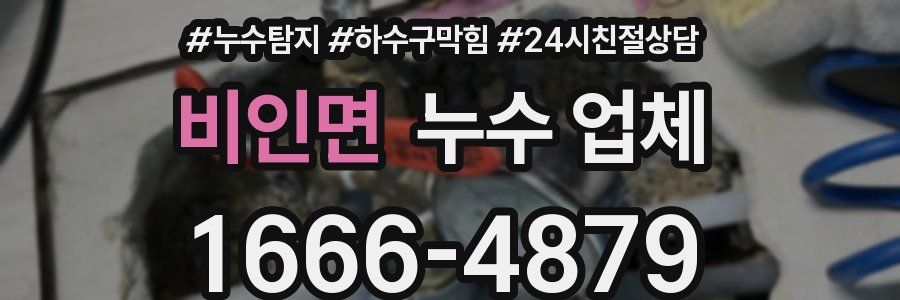 비인면 누수 업체