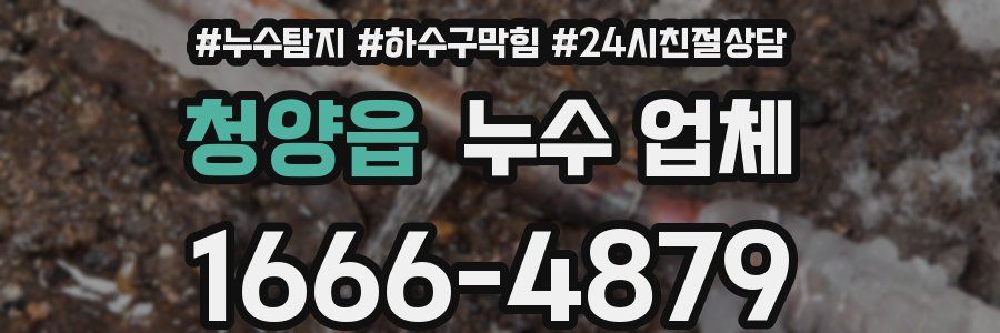 청양읍 누수 업체