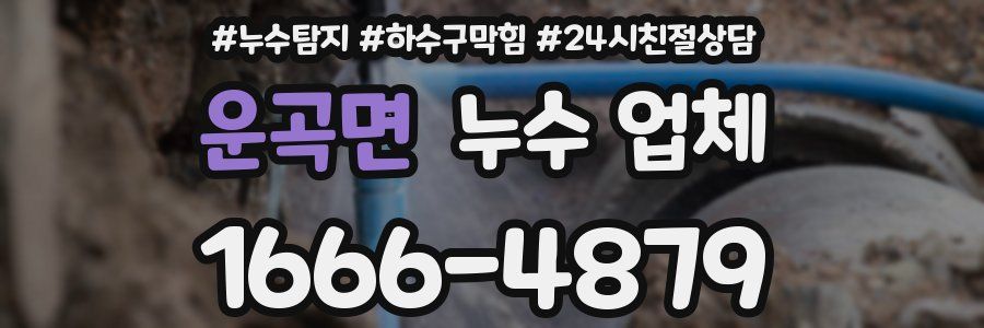 운곡면 누수 업체