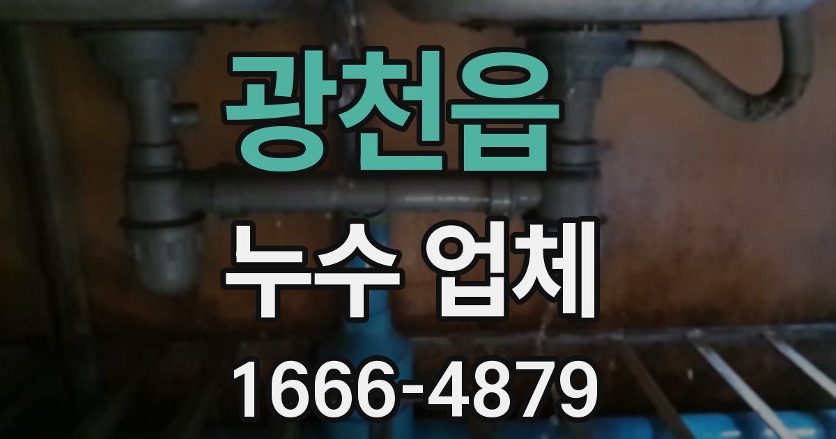 광천읍 누수 업체