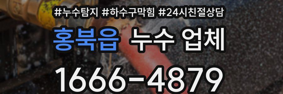홍북읍 누수 업체