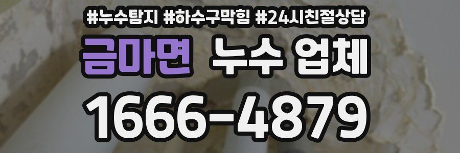 금마면 누수 업체
