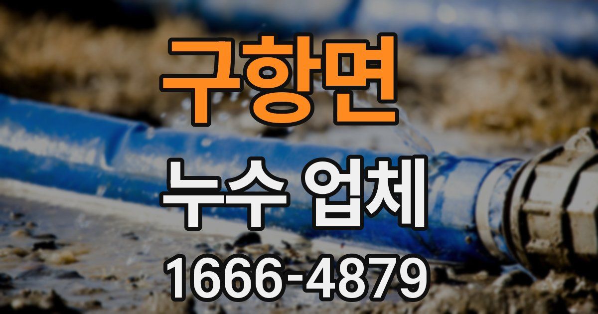 구항면 누수 업체