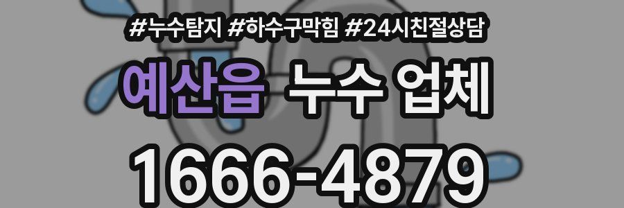예산읍 누수 업체