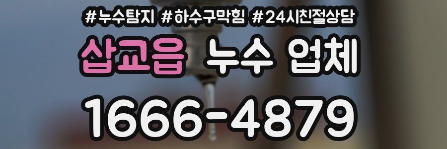 삽교읍 누수 업체
