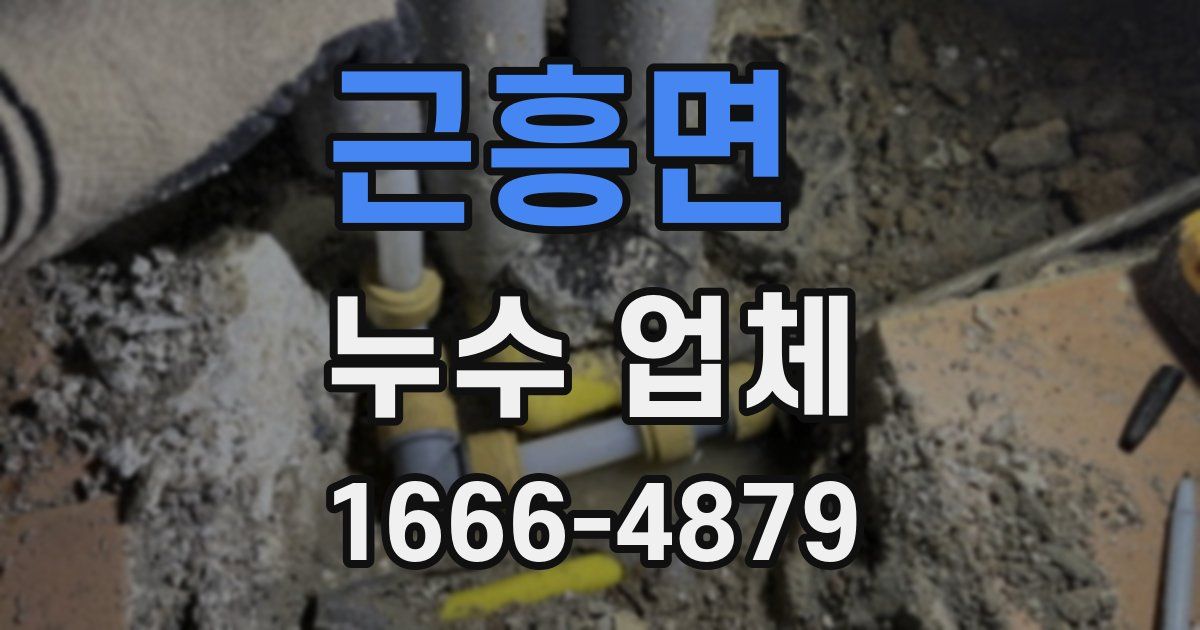 근흥면 누수 업체