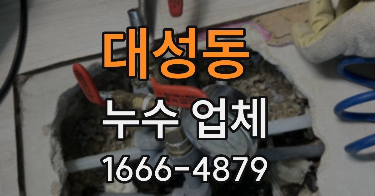 대성동 누수 업체