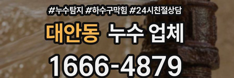 대안동 누수 업체