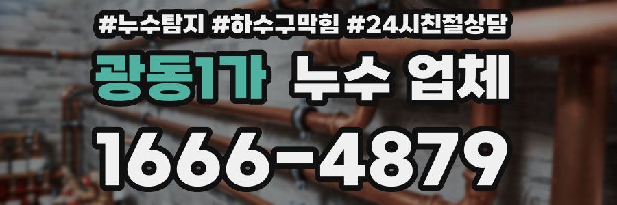 광동1가 누수 업체