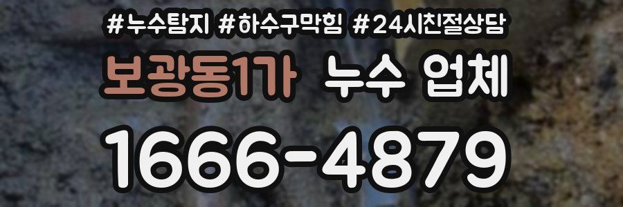 보광동1가 누수 업체