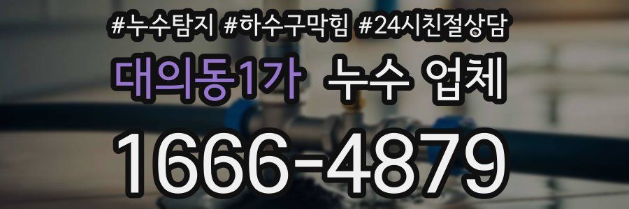 대의동1가 누수 업체