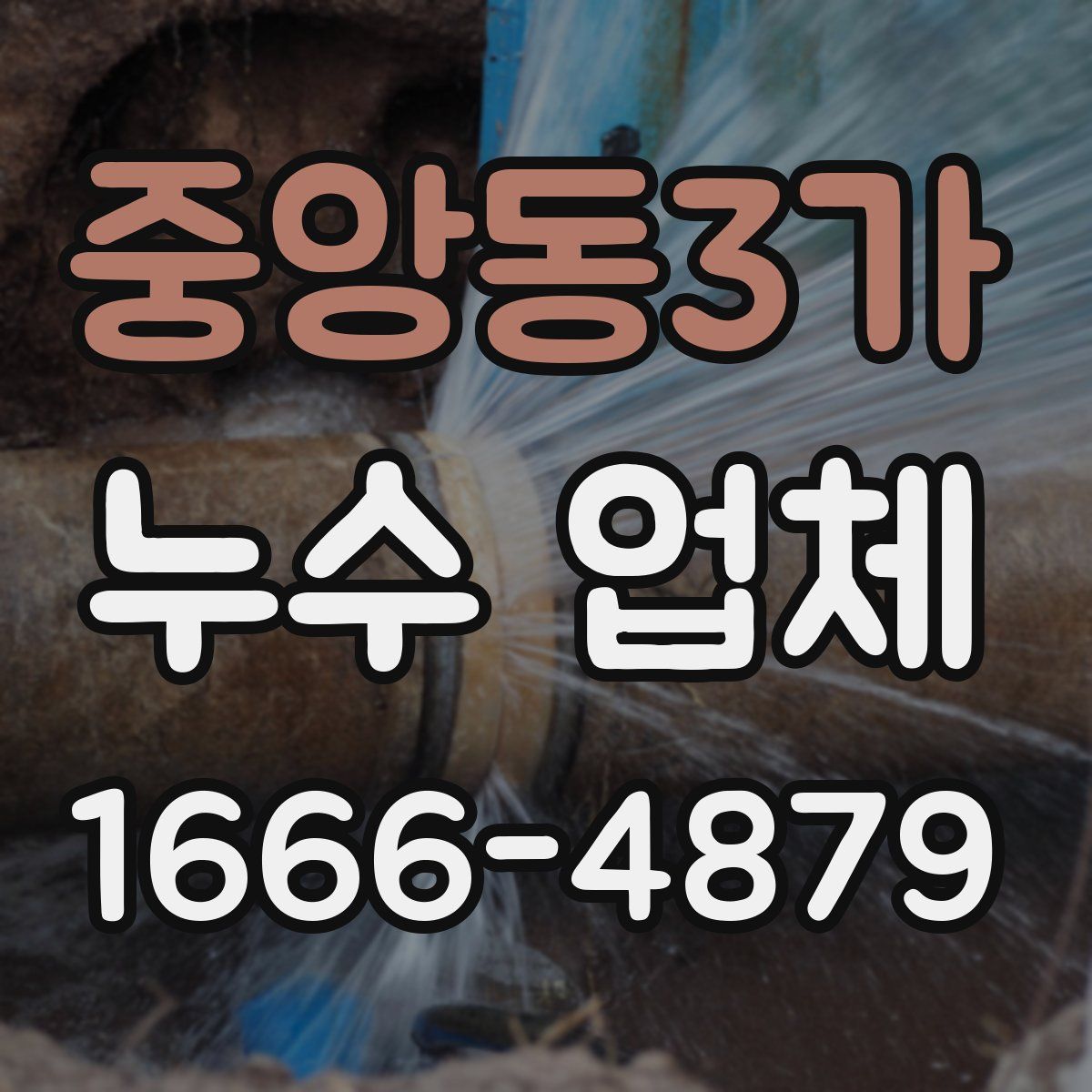 중앙동3가 누수 업체