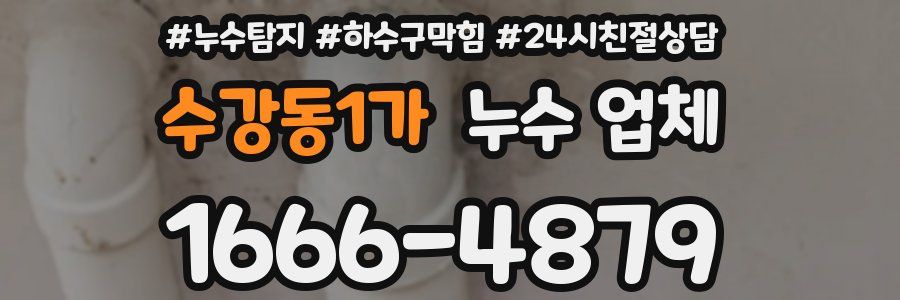 수강동1가 누수 업체