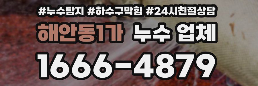 해안동1가 누수 업체