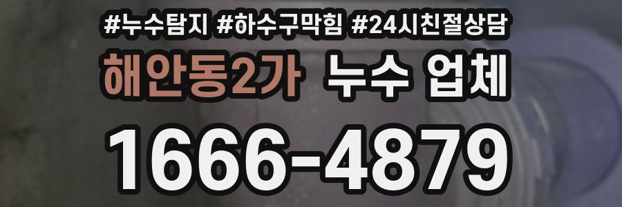 해안동2가 누수 업체