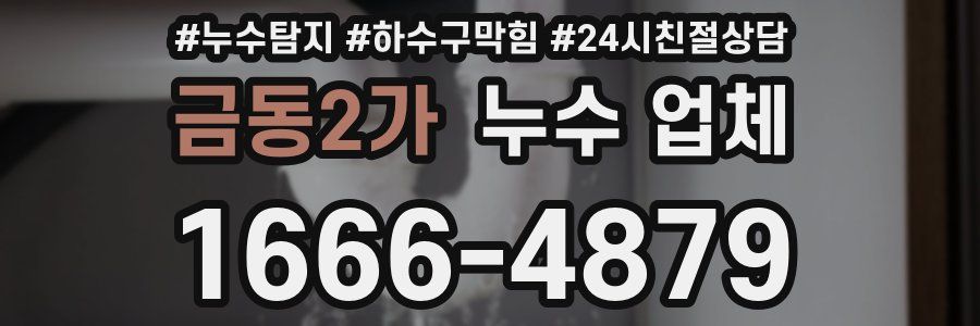 금동2가 누수 업체