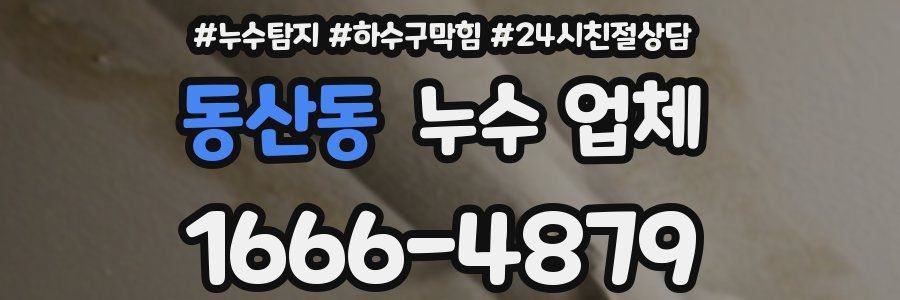 동산동 누수 업체