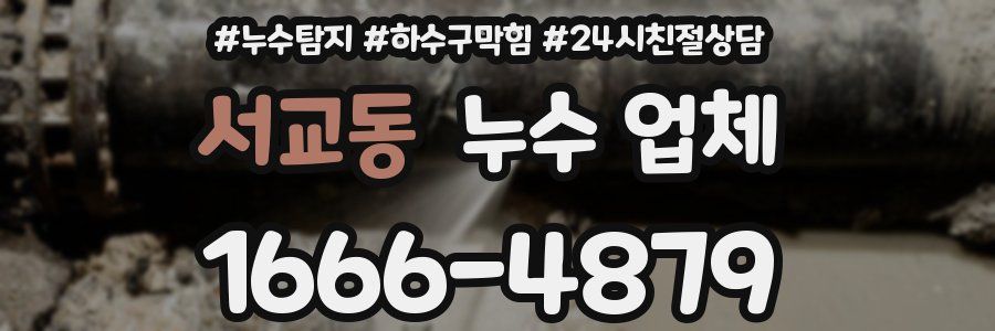 서교동 누수 업체