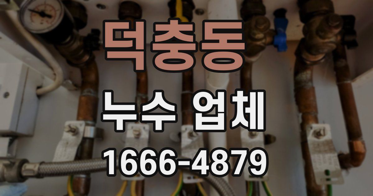 덕충동 누수 업체