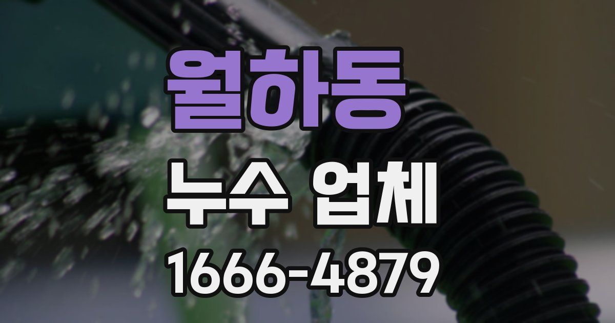 월하동 누수 업체