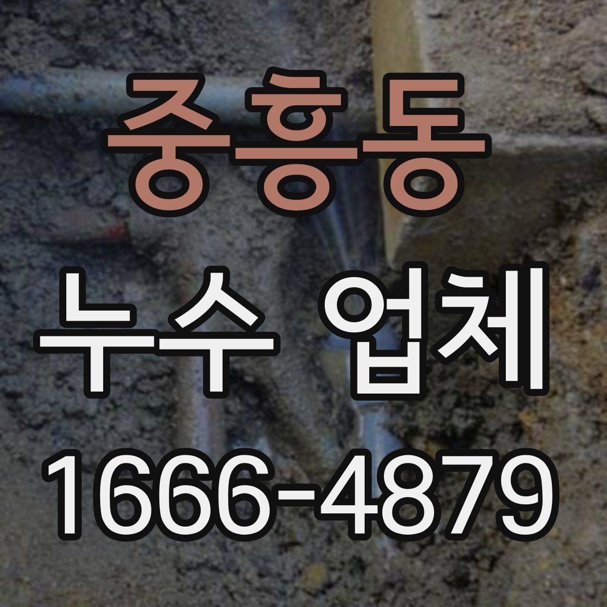 중흥동 누수 업체